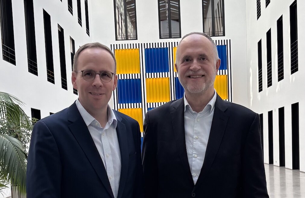 Generalsekretär Jörn Freynick und Sprecher Dr. Andreas Lutz

Foto: Thomas Keiser