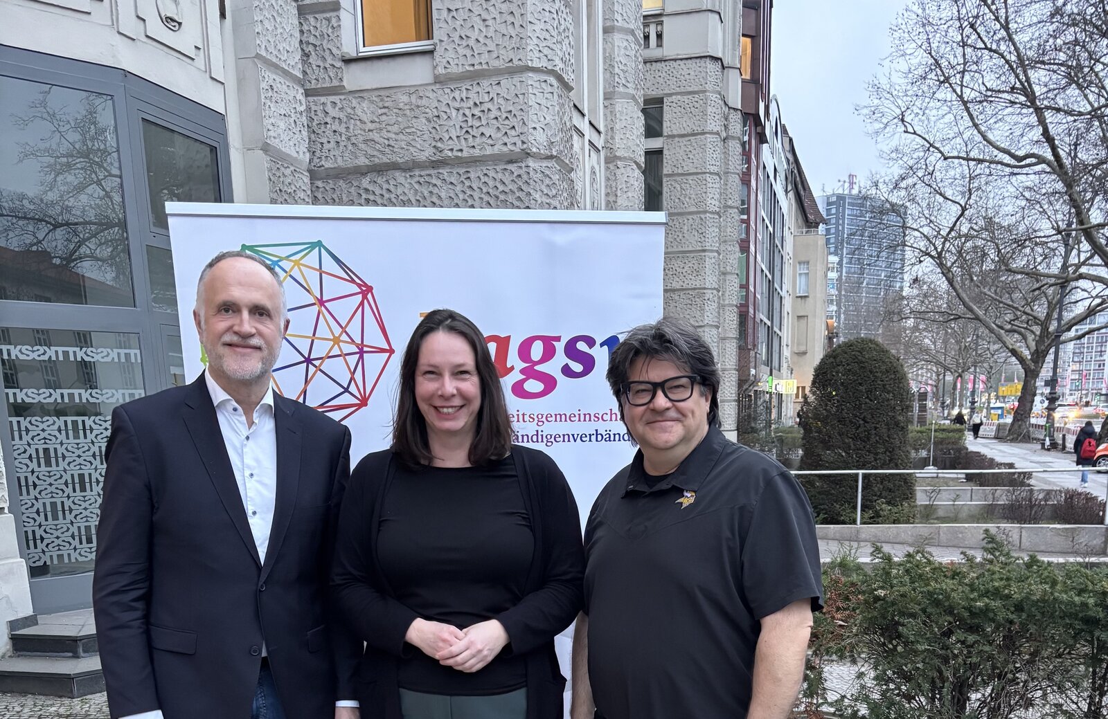 Die Sprecher der BAGSV: Dr. Andreas Lutz, Elvira Iannone und Marcus Pohl (v.l.n.r)