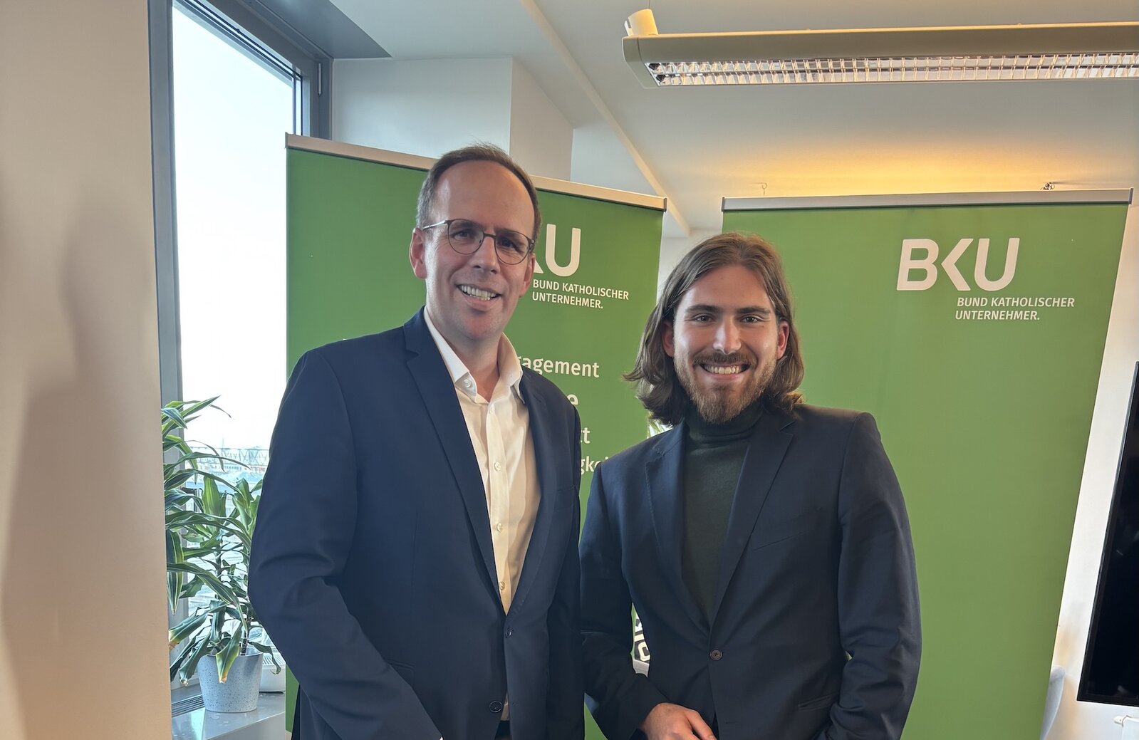 BKU-Geschäftsführer David Dekorsi und BAGSV-Generalsekretär Jörn Freynick

Foto: Privat