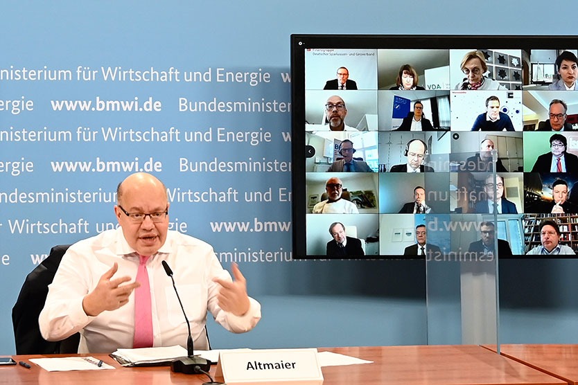 BAGSV-Mitglieder beim Wirtschaftsgipfel mit Minister Altmaier